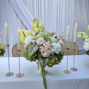 Sienna Centrepiece with White Vase